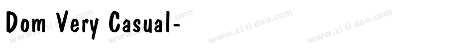 Dom Very Casual字体转换